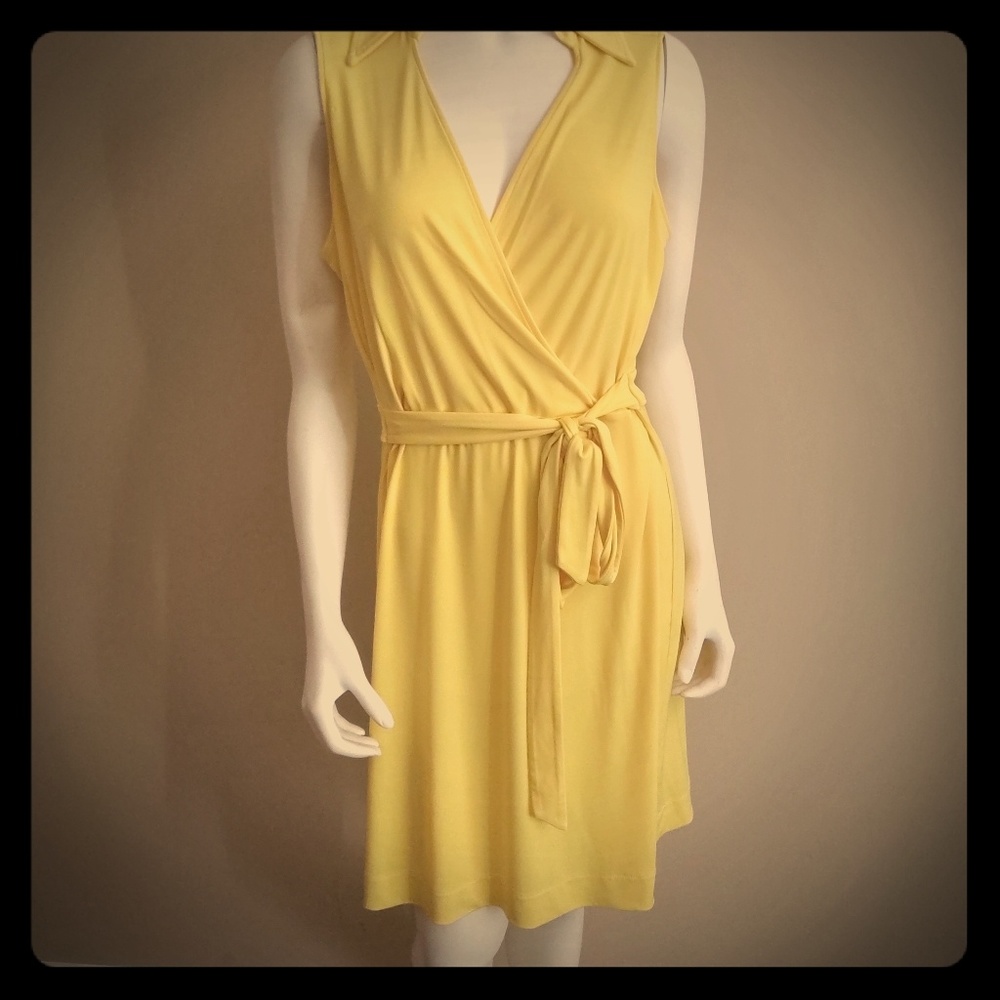 Yellow Wrap Dress